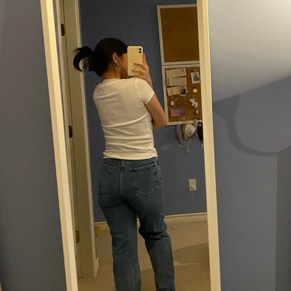 Oak + Fort mom jeans (dark blue) - Picture 3 of 8